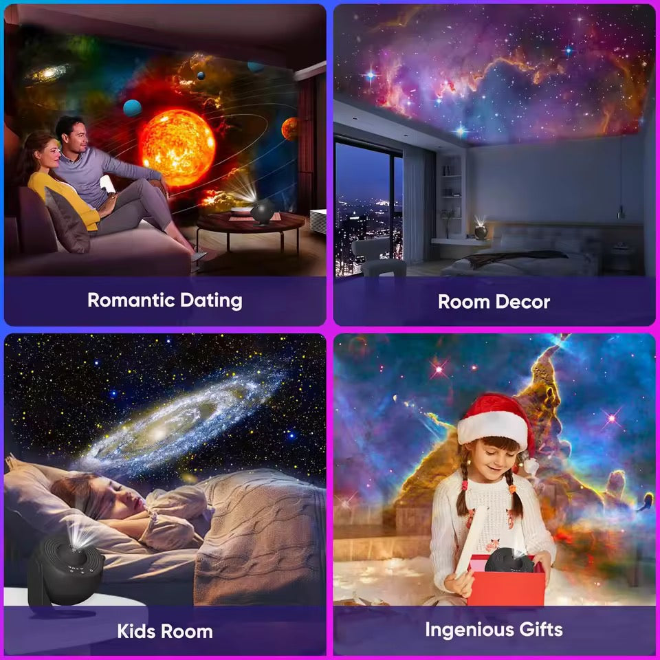 Galaxy Projector Night Light — Starry Sky Room Decor for Kids & Adults