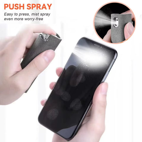 2 in 1 Screen Cleaner Spray Computer Mobile Phone Screen Dust Remover Tool Microfiber Cloth for Iphone Ipad Cleaning Wipes