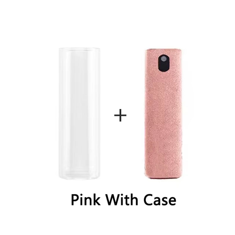 2 in 1 Screen Cleaner Spray Computer Mobile Phone Screen Dust Remover Tool Microfiber Cloth for Iphone Ipad Cleaning Wipes