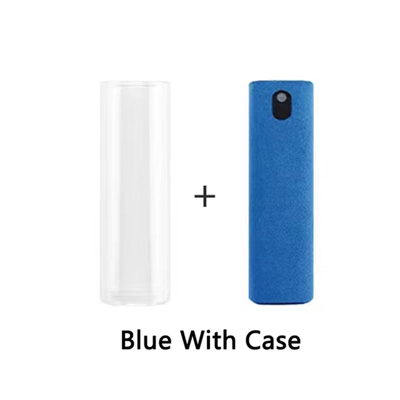 2 in 1 Screen Cleaner Spray Computer Mobile Phone Screen Dust Remover Tool Microfiber Cloth for Iphone Ipad Cleaning Wipes