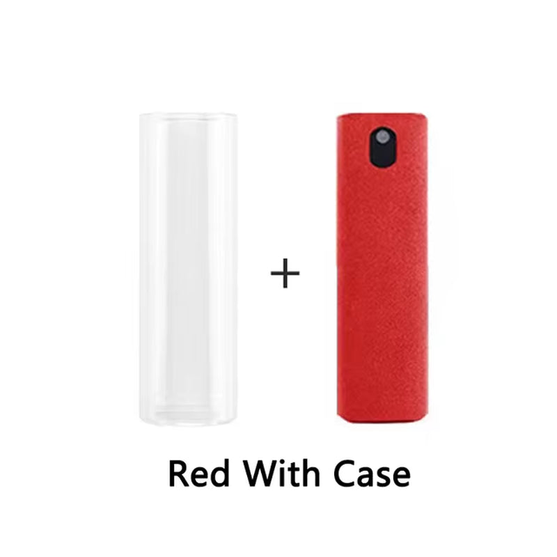 2 in 1 Screen Cleaner Spray Computer Mobile Phone Screen Dust Remover Tool Microfiber Cloth for Iphone Ipad Cleaning Wipes